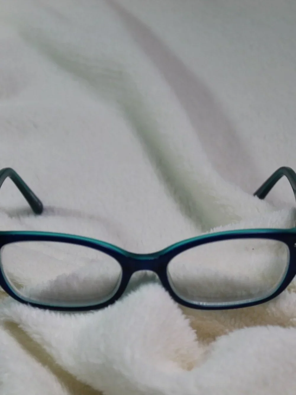 Gisselle Eyeglasses Vanessa Deep Blue Silver Beaded Accent 52-17-135 FRAMES ONLY